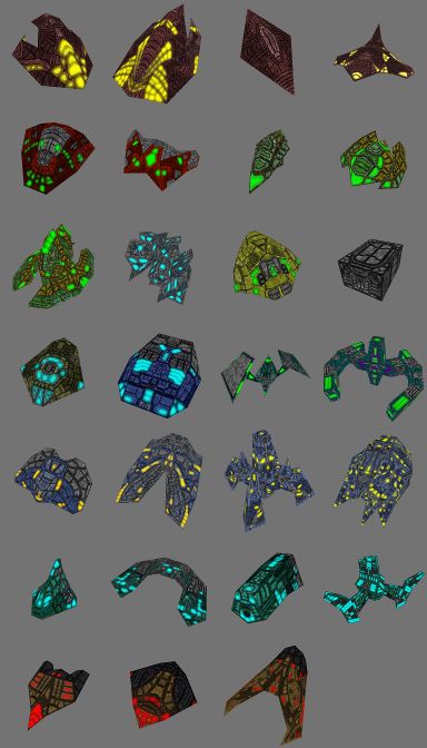 Модели объектов для игры Nebular